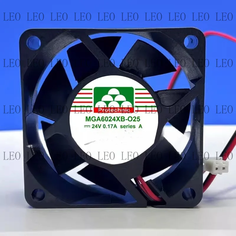 MY For MAGIC MGA6024XR-O25 6025 DC24V 0.17A 6CM 2-Pin Inverter Cooling Fan