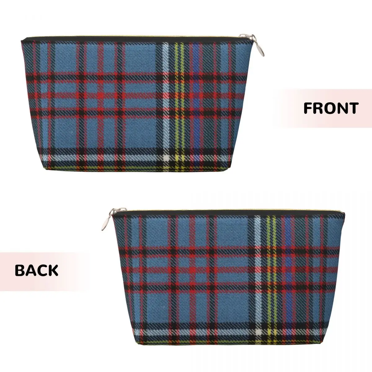 Custom Modern Tartan Plaid Travel Cosmetic Bag Women Geometric Gingham Makeup Toiletry Organizer Lady Beauty Storage Dopp Kit