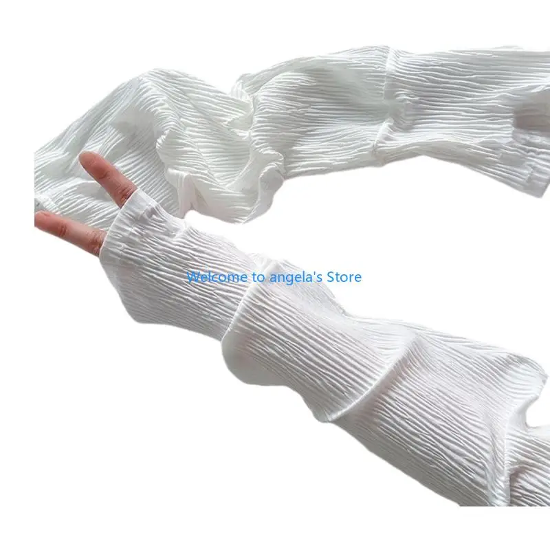X4YC ICE SILK REFRIMENTO ARMO Luvas sem dedos Capas braço elástico para ciclismo verão Dirigir esporte ao ar livre Esporte