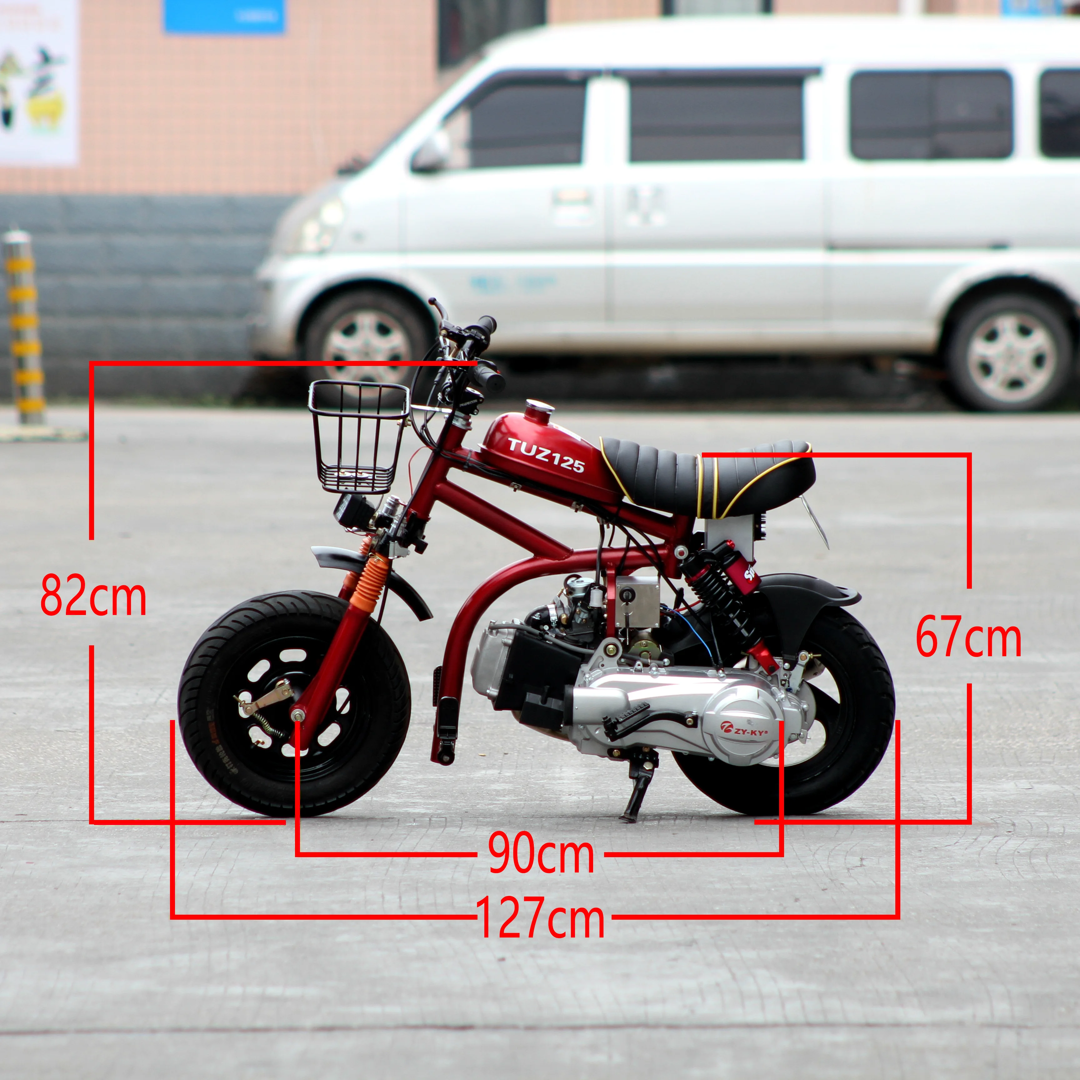 Modified Mini Monkey Baboon lightweight GY6125cc automatic endless speed shift motorcycle