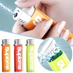 1pc Simulation Mini Lighter Watergun Toy Lightweight Squirts Water Playthings Novelty Gag Gift