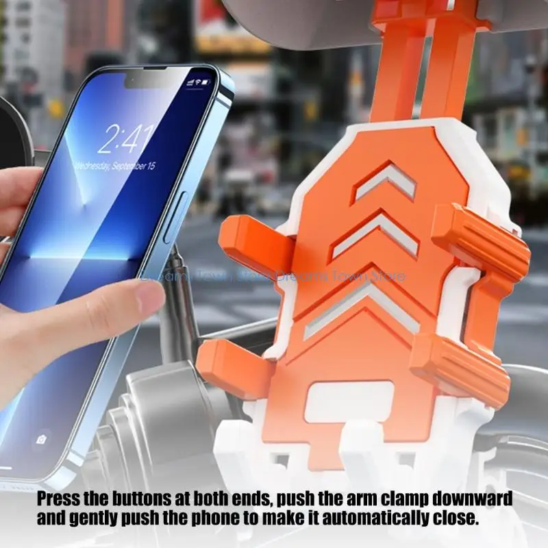  Anti Vibration Bike Phone Stand For Ebike Scooter Universal Fit No Tools Need