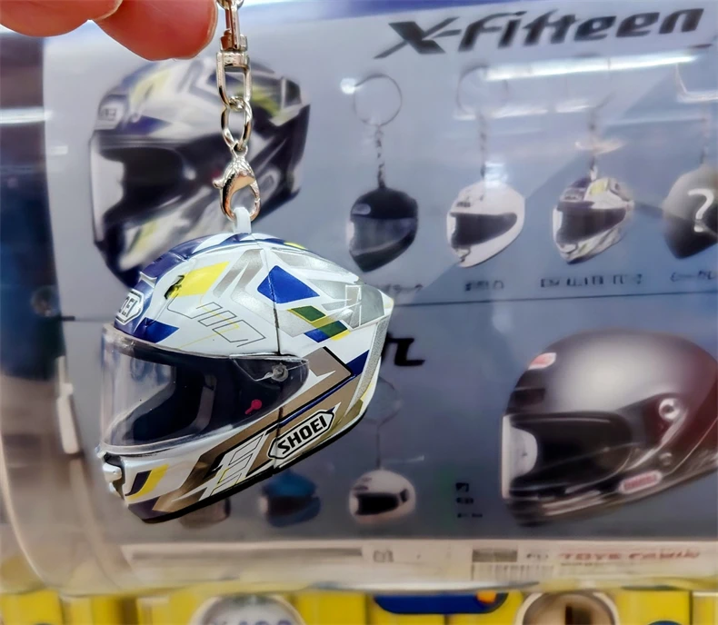 Genuine Toys Cabin Vol.1.5 Simulation Shoei Helmet Keychain Action Figure Collection Decorations Ornaments Model Toy Gifts