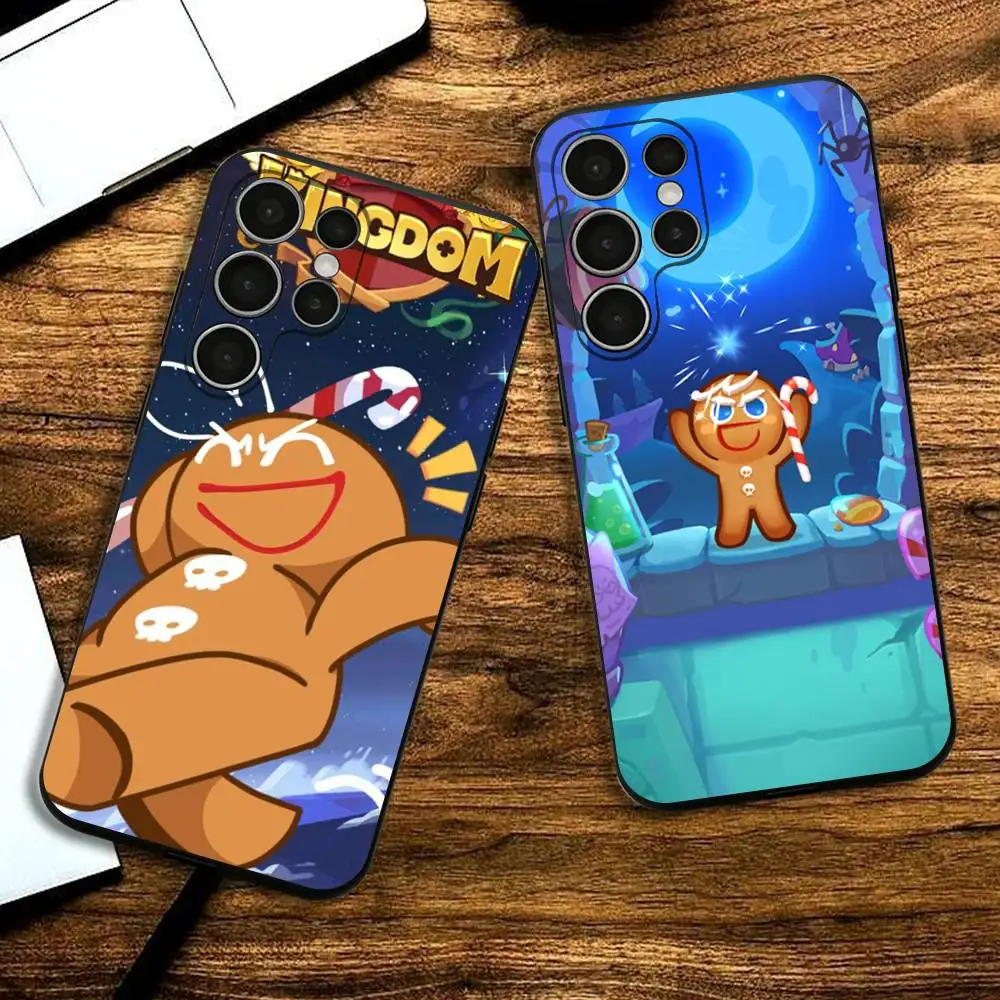 

Game C-Cookie Run Silicone Case For Samsung S25,24,23,22,21,20 Plus Ultra 5G Lite Shockproof Cover