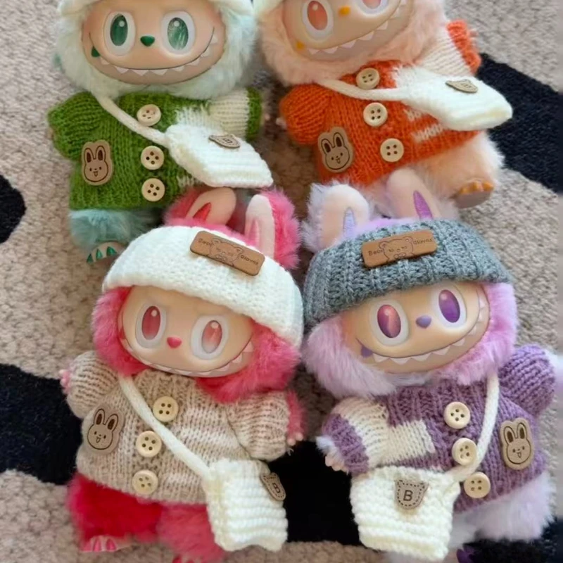 

17 см Labubu I II Idol куклы милая мини-плюшевая кукла одежда Корея Kpop Exo Idol куклы комбинезоны одежда аксессуары для самостоятельного изготовления подарки