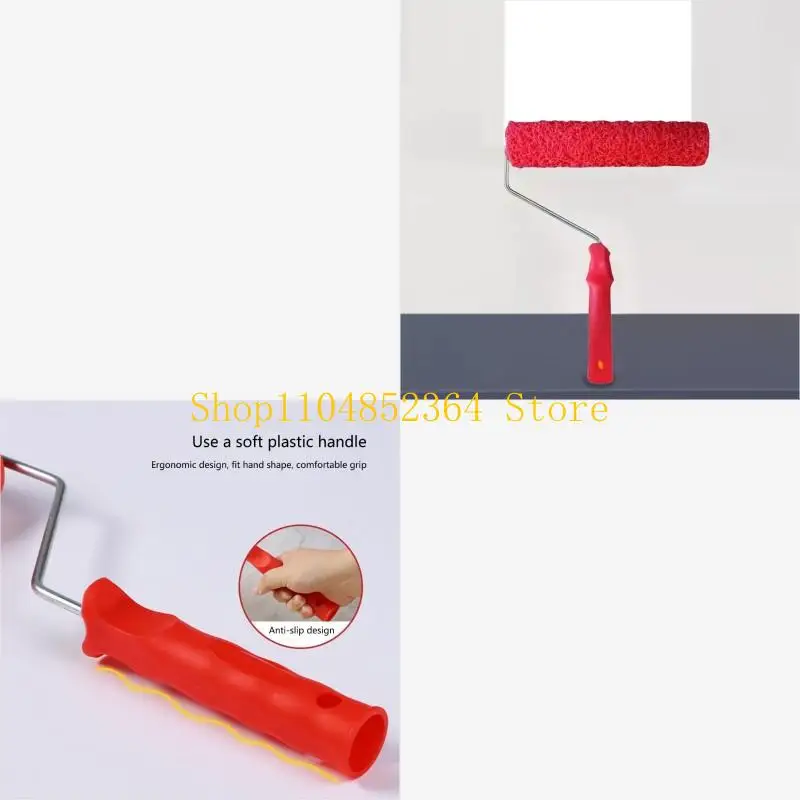 

Щетка для стен, шпаклевочный валик, валик для гипсокартона, удобный инструмент, роликовая щетка с текстурным узором, щетка для украшения стен