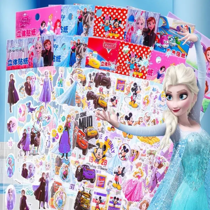 

Disney Микки Мауссень белый пузырь наклейки милый мультфильм студенческий аккаунт чехол для телефона чашка воды канцелярские принадлежности 3D наклейки