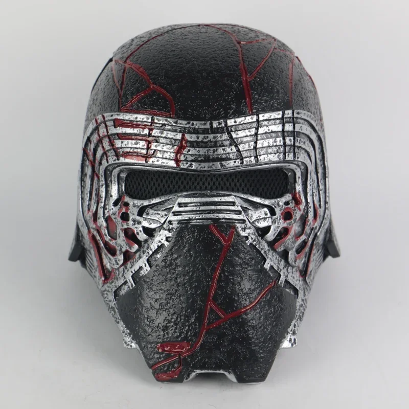 New Kylo lace helmet cosplay the rise of Skywalker mask props PVC helpers refer to Halloween party prop