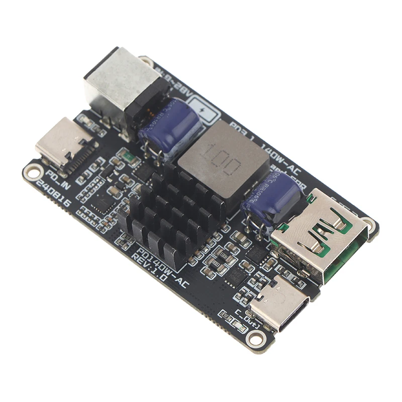 

Модуль быстрой зарядки PD 140 Вт, двухпортовый, с понижающим преобразователем, Type-C USB, поддержка всех протоколов быстрой зарядки PD3.1, QC3.0, QC4, QC4+