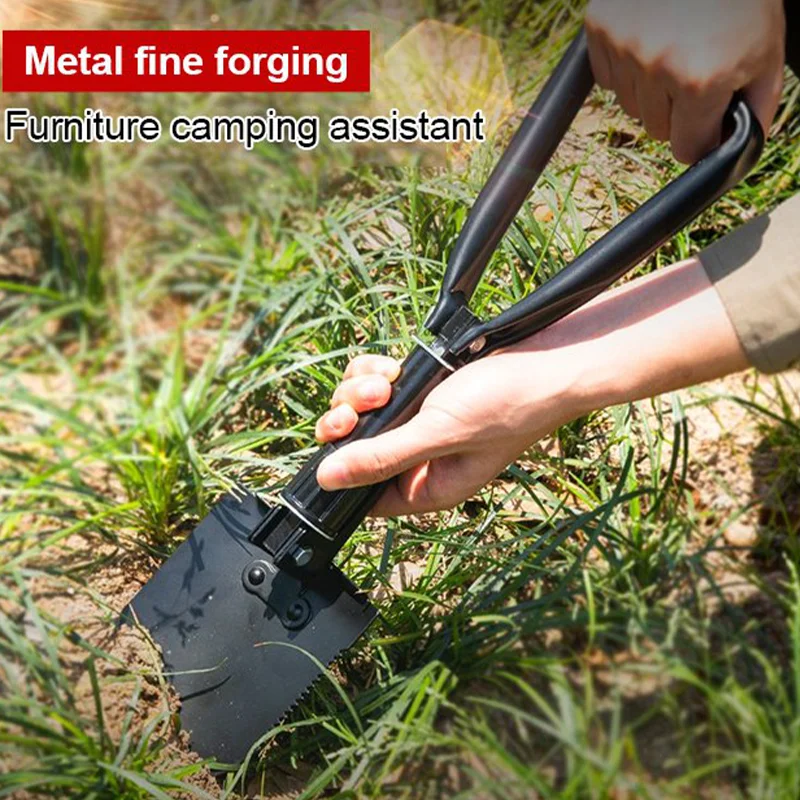 Outdoor Shovel shovel Multifunctional Camping Shovel Outdoor Portable Army Green Shovel Engineer Fishing Carbon Steel Material F