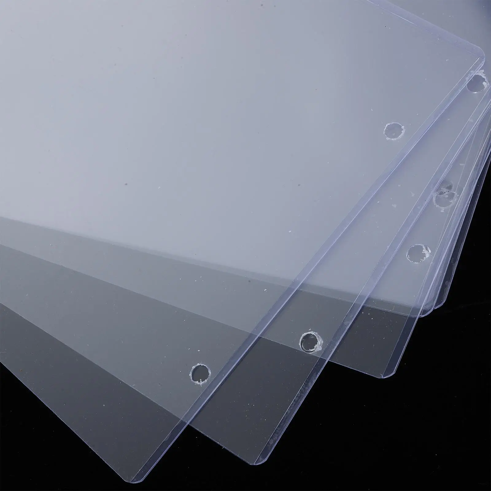 10 Pcs A4 Transparent Ad Paper Sleeves Clear Visibility Excellent Protection Document Display Protectors Sheets Safe ABS