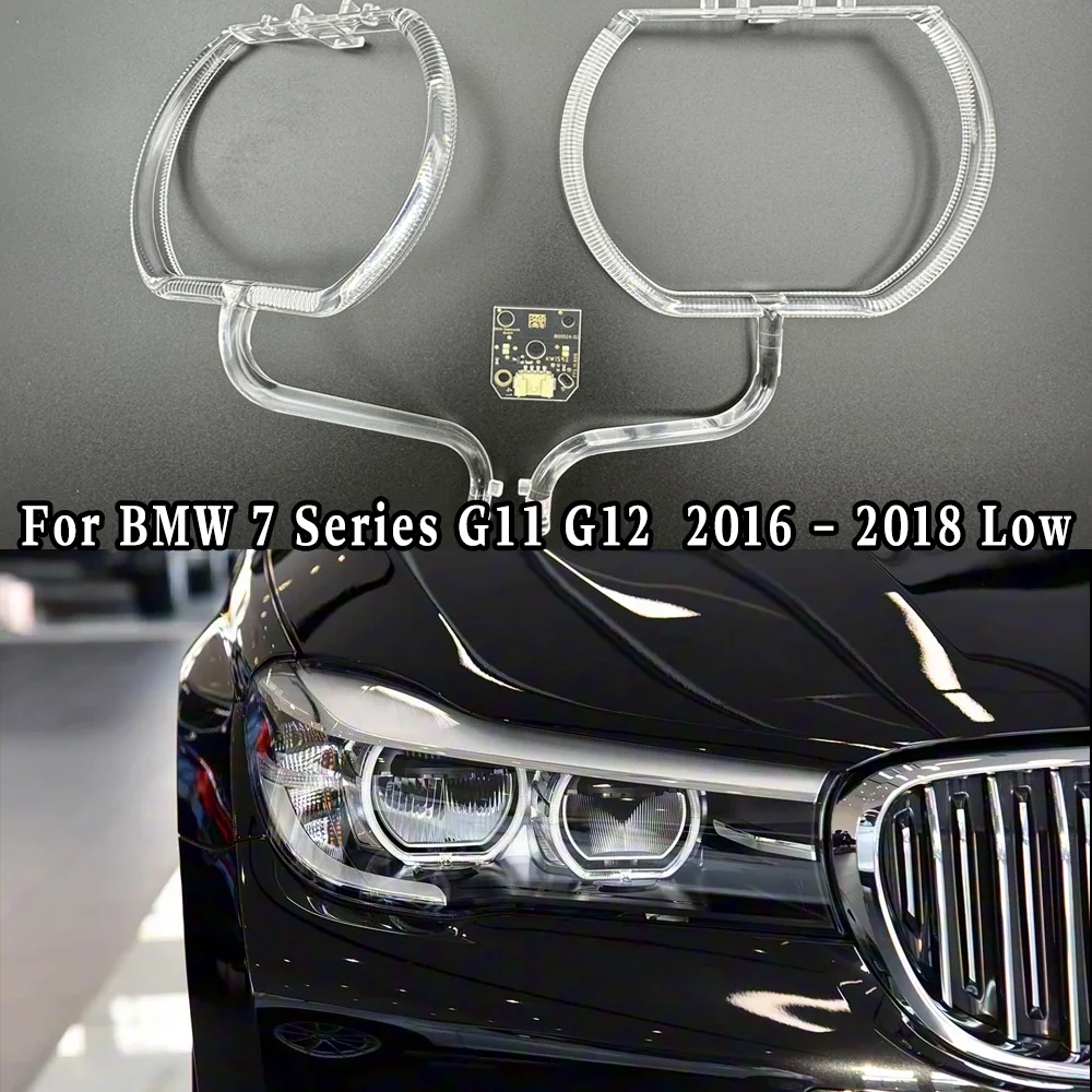 

For BMW 7 Series G11 G12 2016 2017 2018 Halogen DRL Daytime Running Light Guide Plate Replacement Headlight Angel Eyes Tube