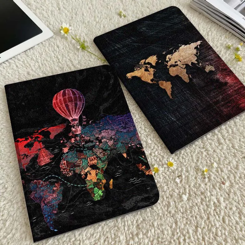 

Colorful World Map Balloon Tablet Case For Xiaomi Redmi Mini Pad SE K 2 4 5 6 7 8 2023 2025 11 8.8 11.2 10.1 Pro Gift