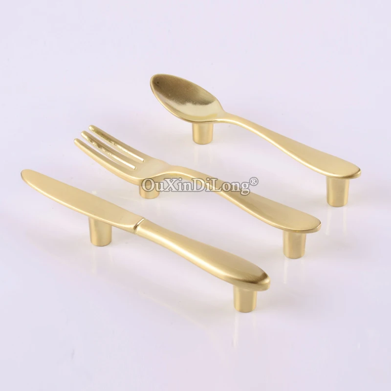 

BRAND NEW 10PCS Spoon / Fork / Knife Cabinet Pulls Handles Cupboard Wardrobe Kitchen Cabinet Handles Creative Furniture Hardware