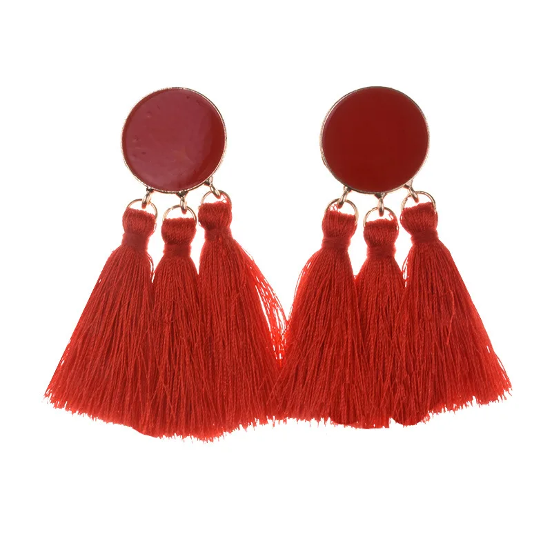 Foreign trade hot-selling new product earrings, big-name hipster fringed earrings, source manufacturers of cross-border accessor