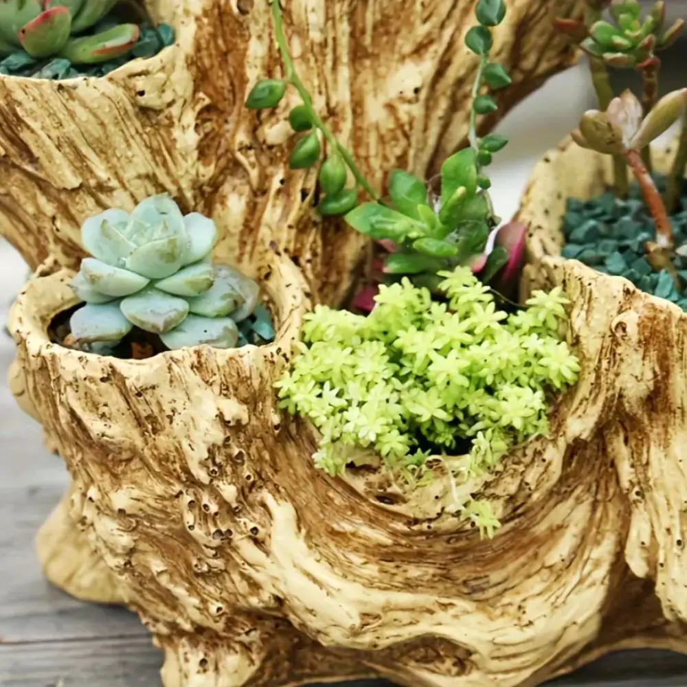 Retro Resin Planter 2