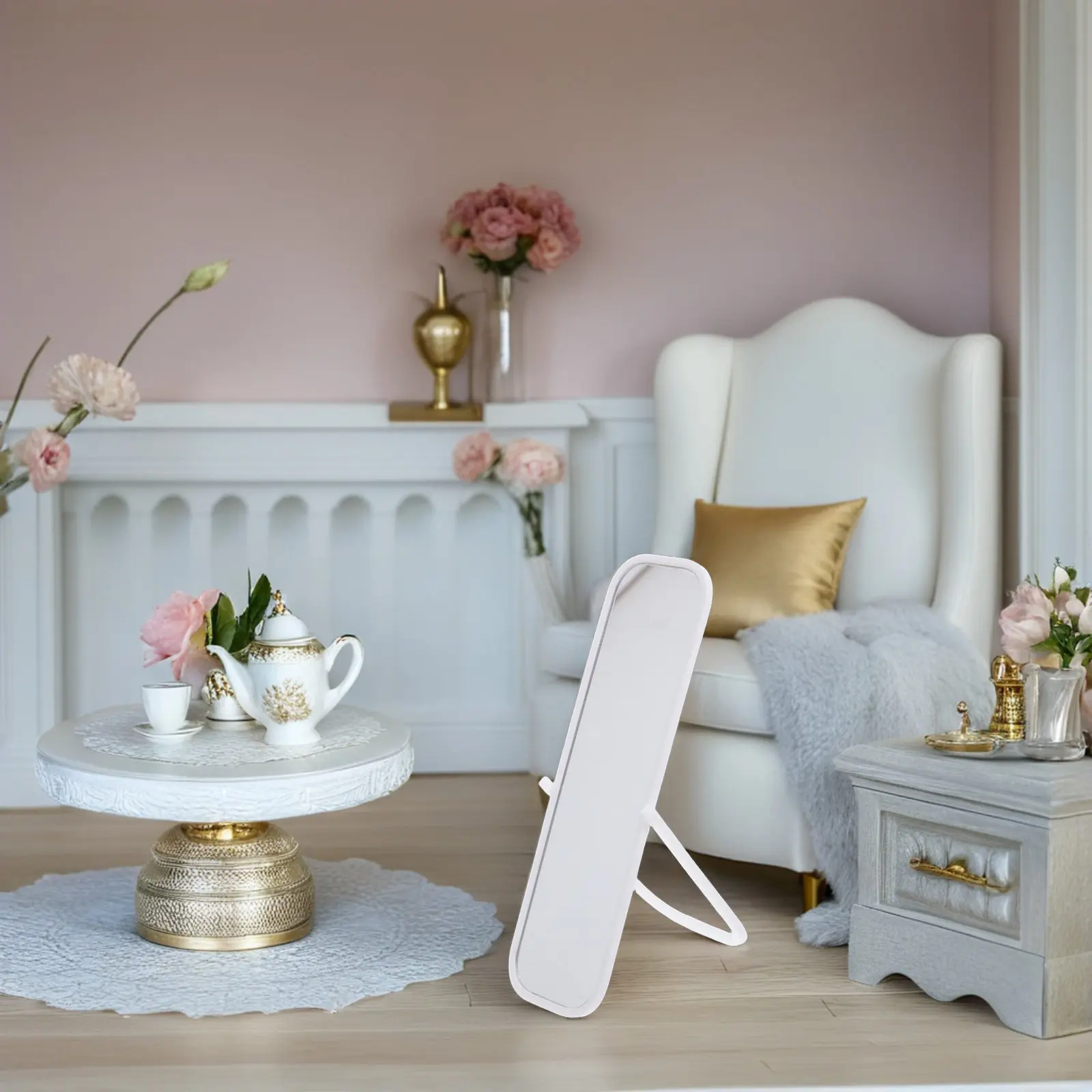 

Полноразмерное зеркало для кукольного домика, масштаб 1:12, 5.3x1.8, напольное, миниатюрная мебель, декор для спальни, миниатюрное зеркало