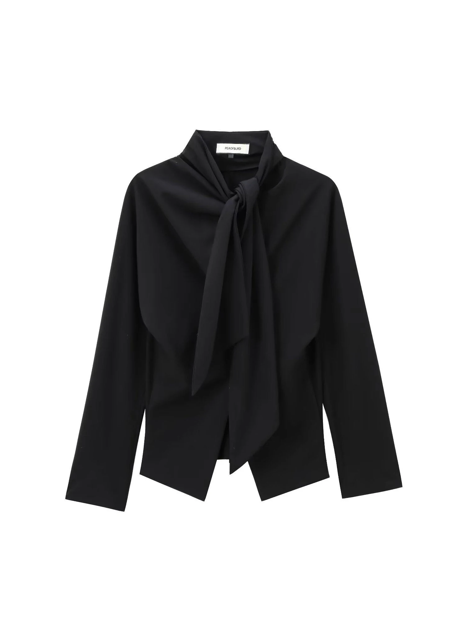 

Женские черные готические рубашки и блузки в винтажном стиле, элегантные, эстетика 2000-х, с длинным рукавом, офисные, для женщин, весна 2026