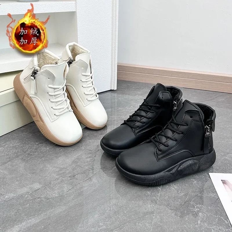 두꺼운 밑창 캐주얼 여성 스니커즈 라운드 토 얕은 입구 소프트 스윙 힐 바스켓 샌들 신상 가을