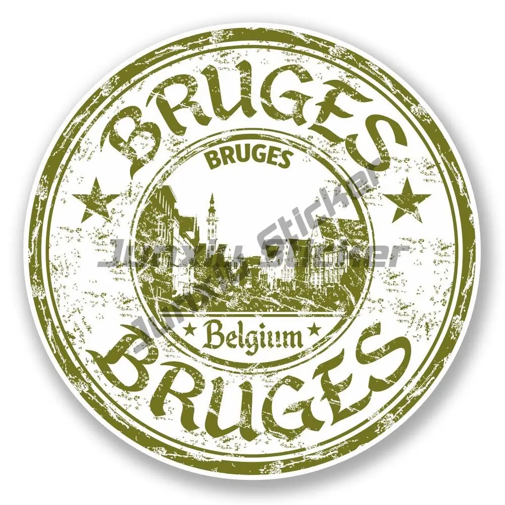 

Bruges Belgium Vinyl Stickers Stickers Travel Luggage Tags Laptop Bodywork Windshield Suv Decoration Auto