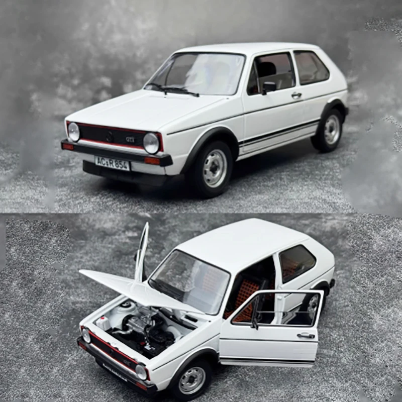 

Литой под давлением масштаб 1:18 из сплава Golf GTI 1976, классическая модель автомобиля, готовый продукт, имитация коллекции игрушек, статическая модель, орнамент