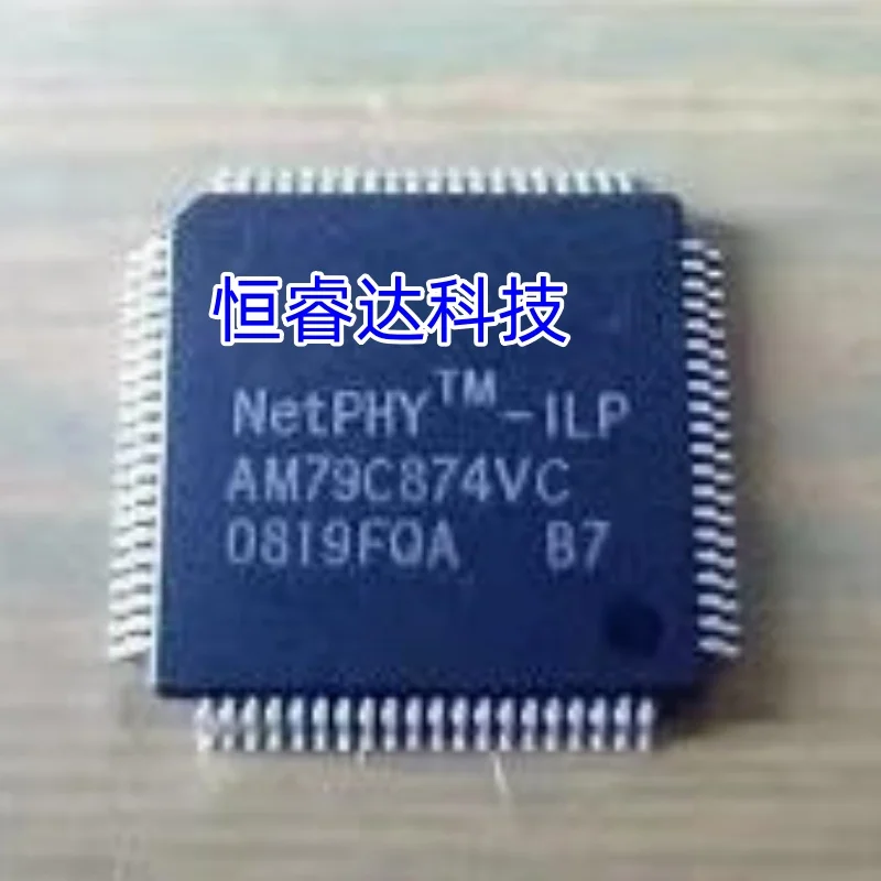 AM79C874VC TQFP80 AM 79C874 VC NetPHY-1LP Low Power 10/100-TX/FX Ethernet Transceiver AM79C874VC-1LP AM79C874VC1LP