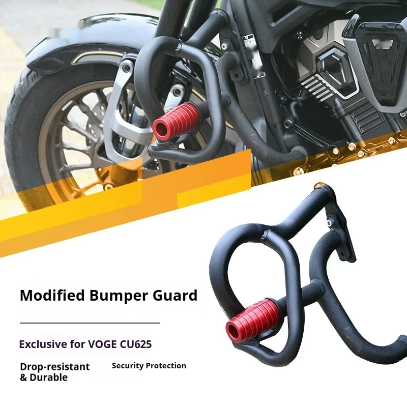 For Voge CU625 Carbon Steel Engine Guard Crash Bar No-Drill Accesorios Moto
