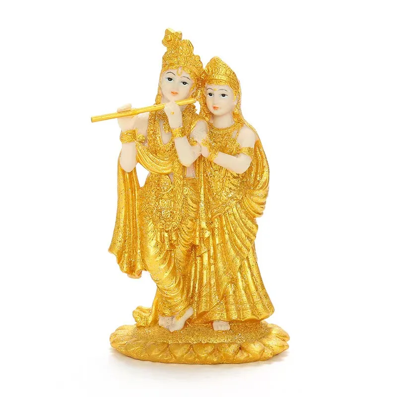 

Radha and Krishna Buddha Statue Hindu God Goddess Home Ornaments Gifts