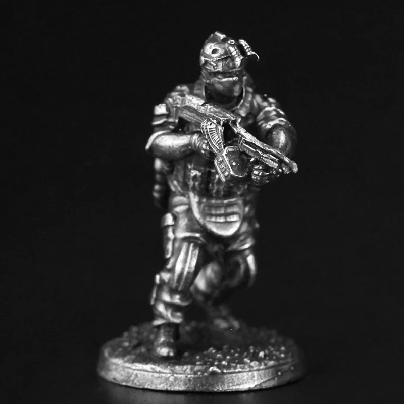 Moderne spezielle Art Soldat Actionfiguren Metall Kupfernickel Ornament Zubehör Spielzeug mikroskopische Schnitzereien Handwerk Geburtstagsgeschenk