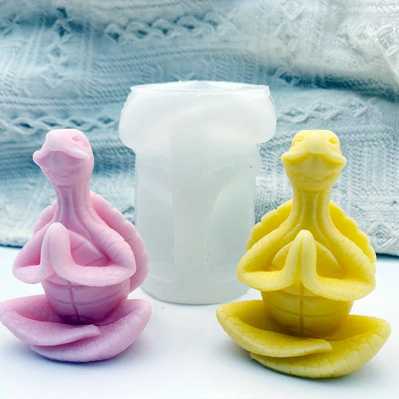 3D Schildkröte Master Silikon Kerze Form DIY Yoga Meditation Schildkröte Aromatherapie Gips Handwerk Harz Zement Form Seife Machen Werkzeug