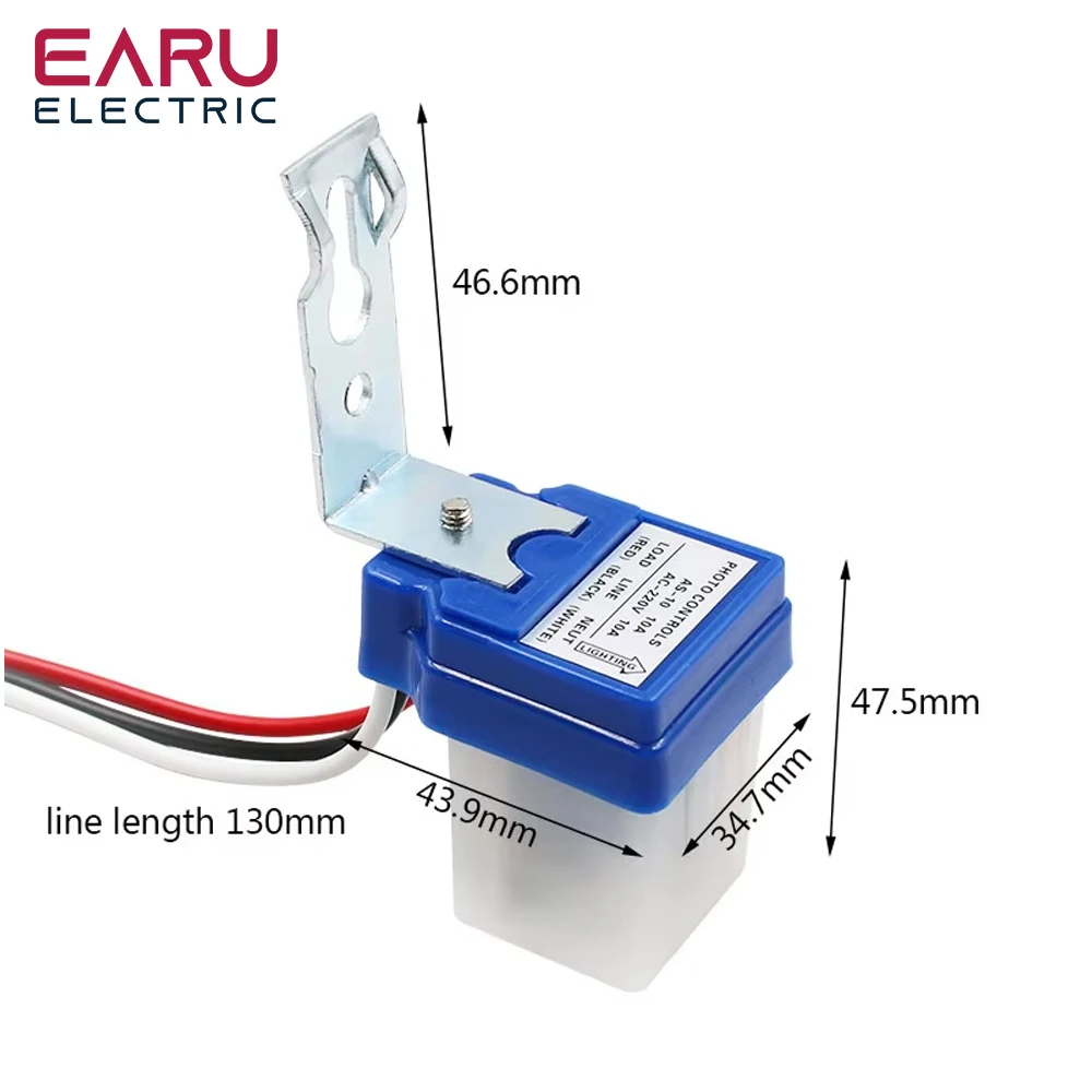 Controlador de Fotocélula Interruptor do Sensor, Ligado e Desligado Automático, Fotocélula, Lâmpada, Interruptor de Luz, Controlo Fotográfico, DC,