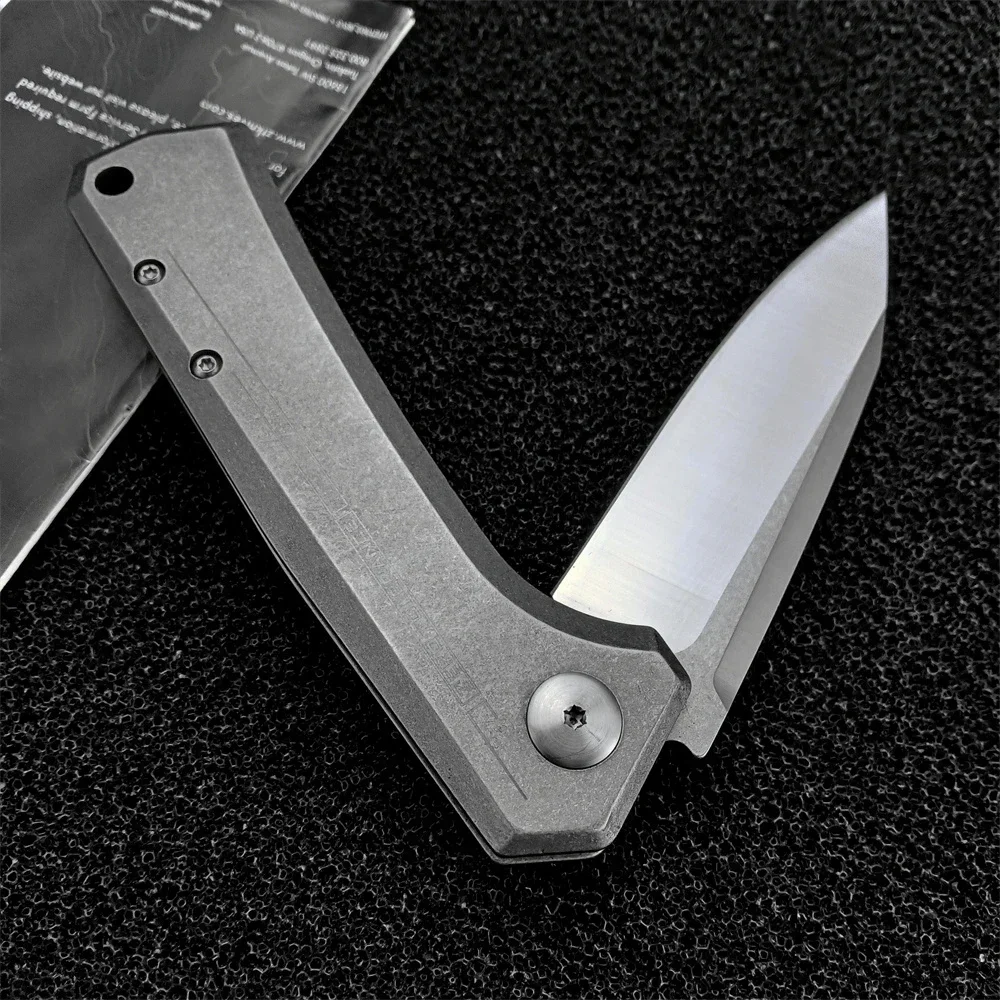 

0808 Rexford Flipper Folding Pocket Knife D2 Blade 420 Steel Handle Outdoor Tactical EDC Knives Camping Hunting Survival Tool