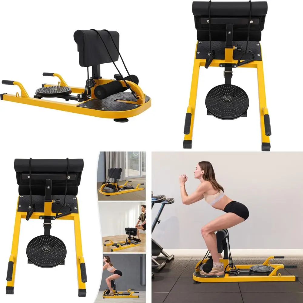 

Deep Squat Machine, Multi-Function Deep Squat Bench, Sissy Squat Machine with Adjustable Backrest Height Leg Exercise Machine, P