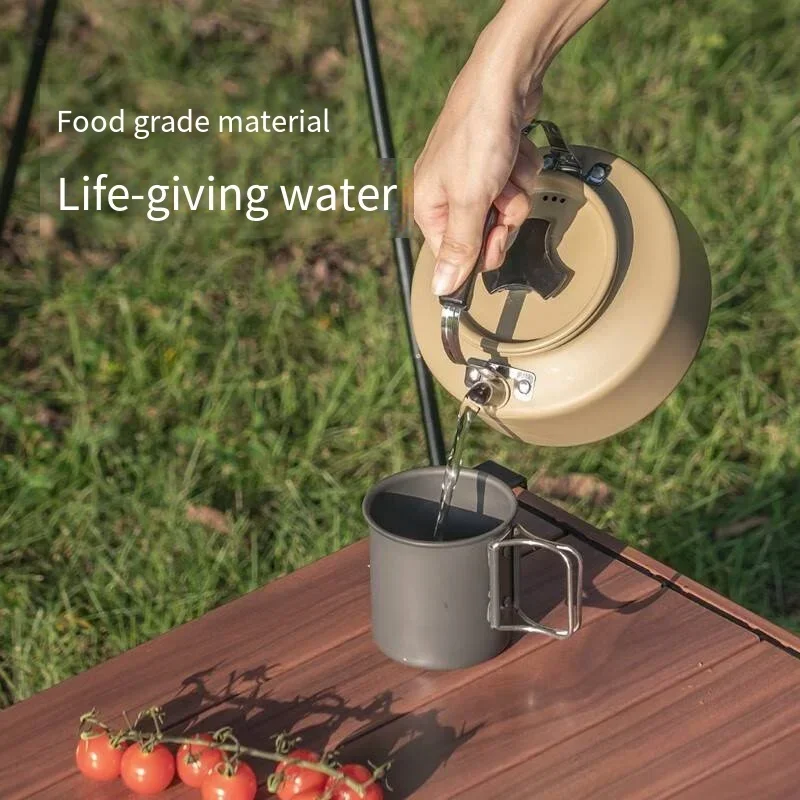 Outdoor Cooking Camping Kitchen Kettle Tea Portable Ultra Light Pan Frying Pan High Appearance Level Non-stick Cooking Equipment