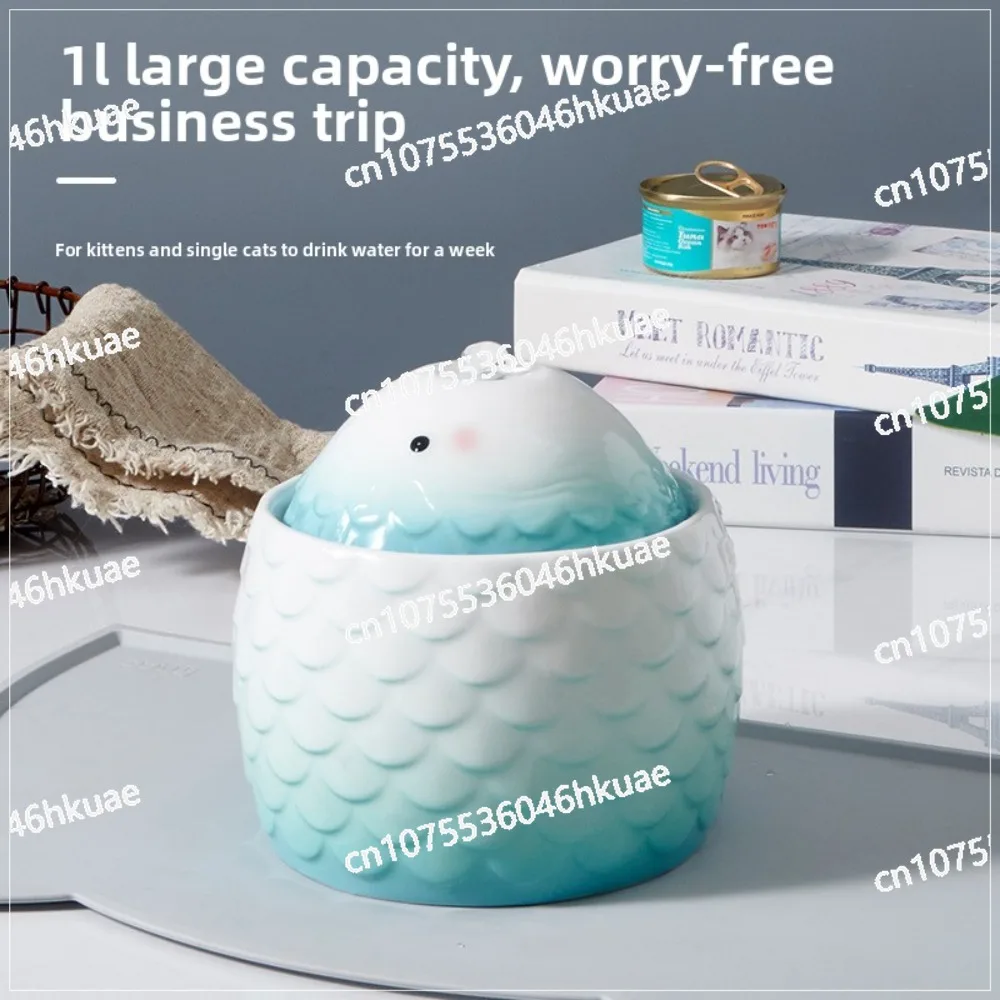 

Cod Ceramic Water Dispenser, Pet Supplies, Cat Automatic Water Dispenser Gradual Change Design