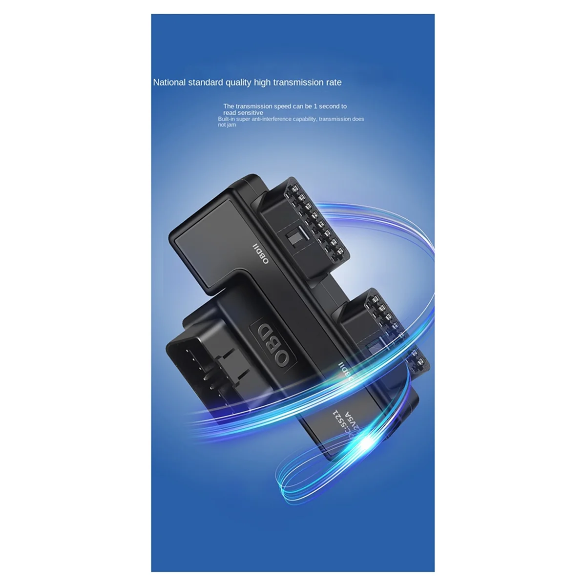 OBD2 หนึ่งแบ่งเป็นสองอะแดปเตอร์ 16 Pin 16 Core OBD ขยายสายเชื่อมต่ออะแดปเตอร์ Universal Dc5521 ร้อน