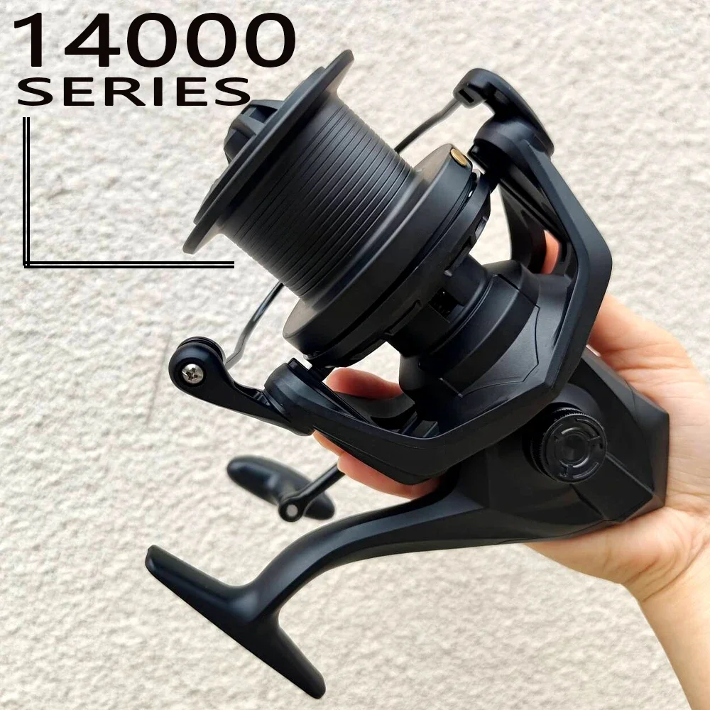 Große 25KG Max Drag Angelrolle Professionelle 4.8:1 Übersetzung Karpfen Feeder Meer- und Süßwasser Angelrolle 8000/9000/10000/12000/14000 – Detail 18