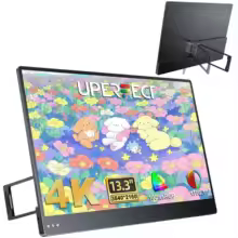 Uperfect 13.3インチ 4K モバイルモニター IPS 100%sRGB【JPプラグ】 特別割引