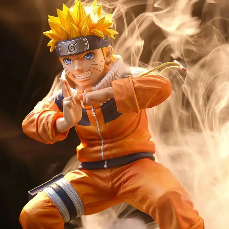 18cm Naruto Anime Figure Uzumaki Naruto Figurine Statue Model For Boy Room Ornament Toy Gift   Action Figures Anime Figure