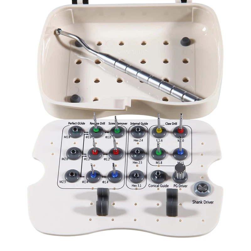 VV Dental Implant &Fractured Screw Removal Kit Universal Implant Implant Abutment Fractured Screw Removal Kit