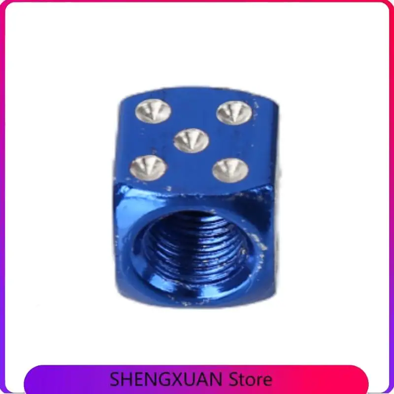 motorcycle tire 12mm Aluminum Dice Valve Caps - Perfect for Motorcycle, Scooter, ATV, Go-Kart & All Tires! Rust-Proof & Chic