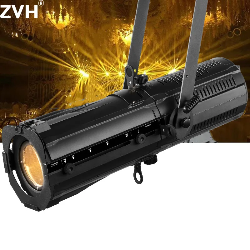 

EXPO 300X 300W High Brighter LED Ellipsoidal Leko Profile Spotlight Manual Zoom 18° - 38° Stage Lighting for Theatre Museum Show