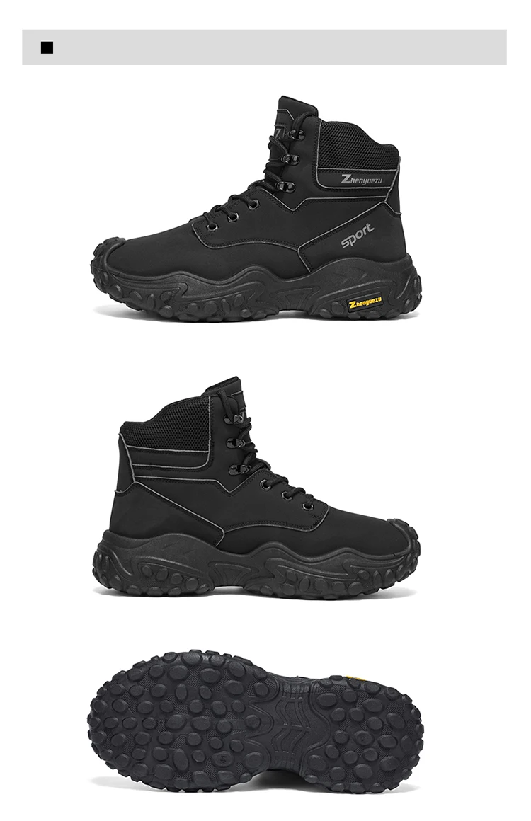 Outdoor-Wanderstiefel mit dicken, rutschfesten Sohlen, atmungsaktivem Mesh-Obermaterial, geeignet für Bergsteigen, Camping, Kiespfade und vollständig anpassbar für tägliche Outdoor-Wanderungen, mit Anti-Rutsch- und Stoßdämpfungseigenschaften – Detail 23