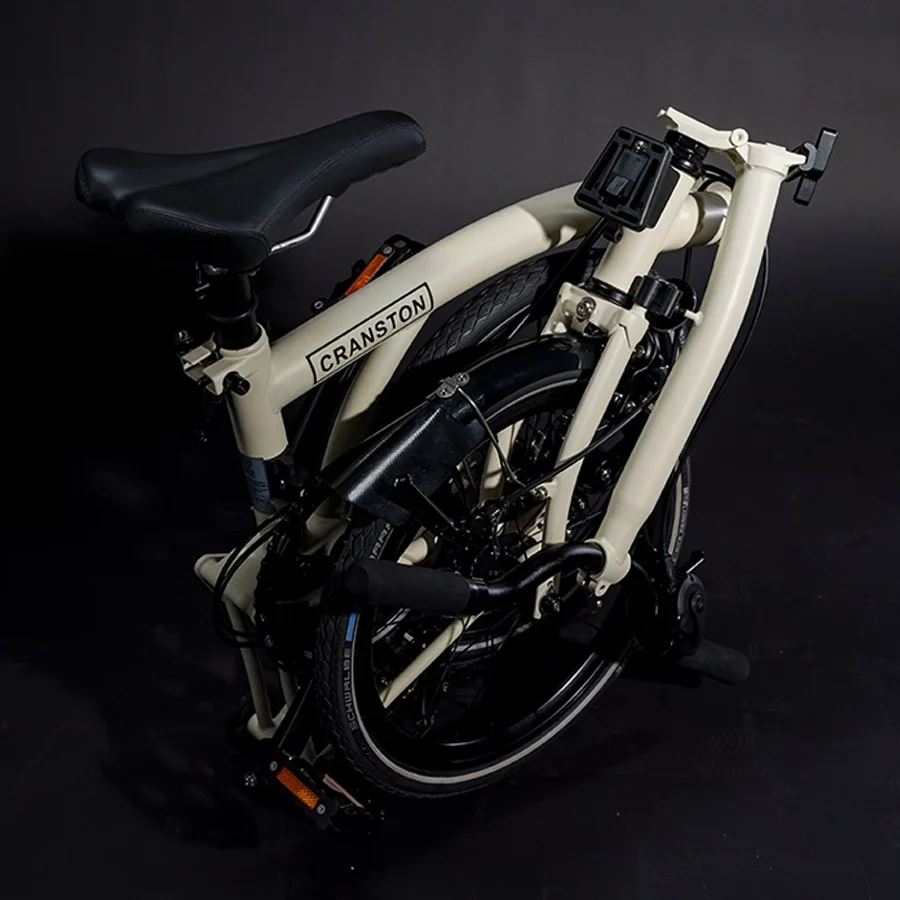 

CRANSTON Light Bean Green P4 Y-бар Складной велосипед 16 дюймов 4-скоростной ультра-легкий портативный городской винтажный тройной складной мини-велосипед для взрослых