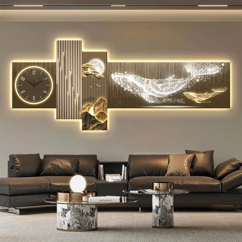 Nordic Restaurant Wall Clocks Luxury Living Room Art Mural Modern Wall Watch Modern Silent Relogio De Parede Home Decoration