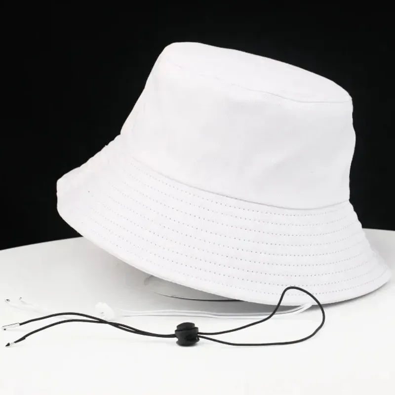 

High Quality 100% Cotton Bucket Hat Women Summer Sun Caps Big Size Boonie Cap Large Panama Hat Men Oversize Fisherman Hats