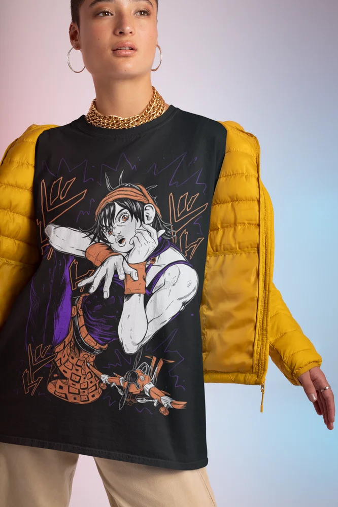 Narancia Ghirga T-shirt Jolyne Cujoh JoJo's Bizarre Adventure Hot Shirt All Size