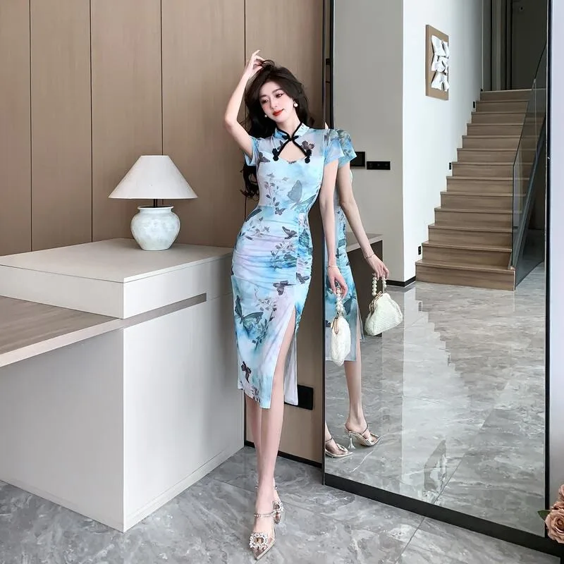 ชุดกระชับสัดส่วนเอวสูงผ้าตาข่ายสำหรับผู้หญิงสาวสวย สไตล์จีน รุ่นอีลี่ ออทัมน์ วินเทอร์ อัลตร้า สลิมมิ่ง ดีไซน์ทันสมัย