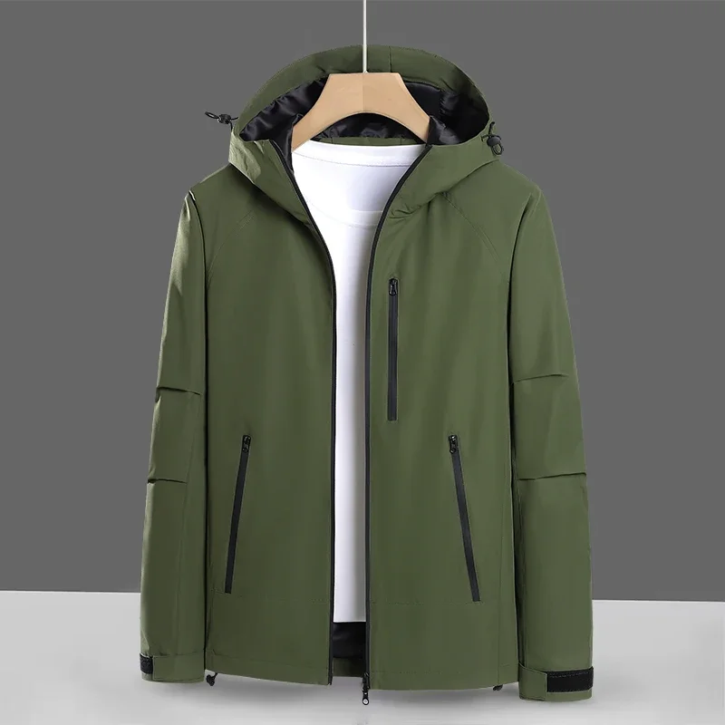

Women Men Outdoor Waterproof Loose Coat Autumn Winter Trekking Hiking Cardigan Casual Windproof Windbreaker Hooded Jacket Couple
