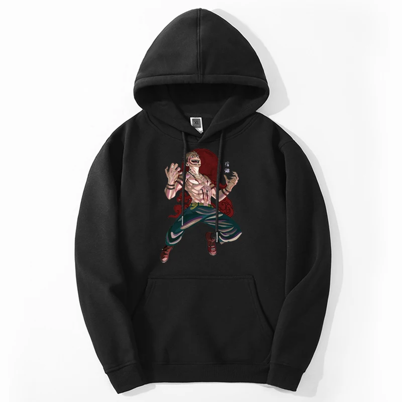 Hot Anime Jujutsu Kaisen Hoodies Print Manga Itadori Yuji Tops Japanese Style Harajuk Printed Streetwear Bodywarm Tracksuit